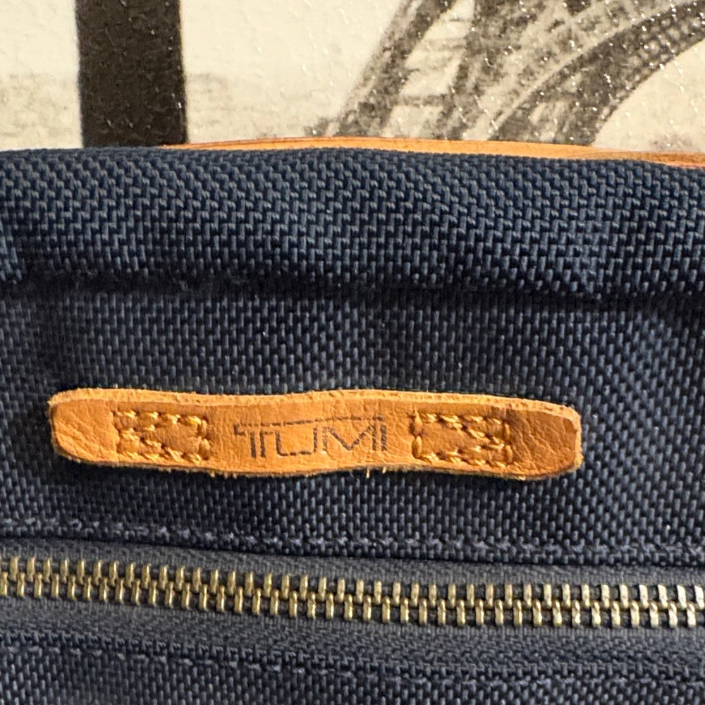 Tumi Navy and Gray Men's Messenger Bag - Picture 2 of 6